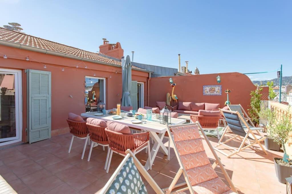 #48 Suite Jean Top Floor Terrace 5Min Walk Sea Ac Nice Exterior foto