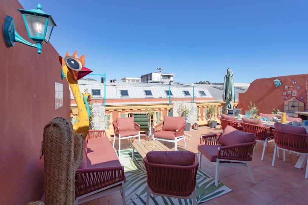 #48 Suite Jean Top Floor Terrace 5Min Walk Sea Ac Nice Exterior foto