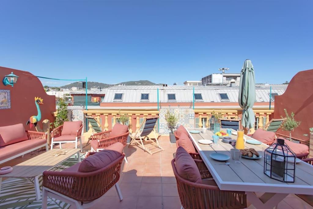 #48 Suite Jean Top Floor Terrace 5Min Walk Sea Ac Nice Exterior foto